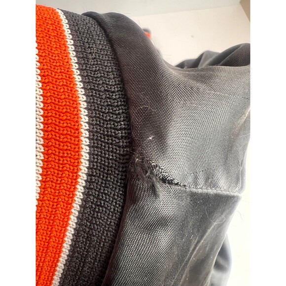 VTG Chalk Line Bomber Jacket Black Cincinnati Bengals Football-NFL Mens Large - Picture 11 of 16